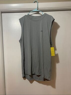 Reebok Gray Muscle Tee - Sleeveless Performance Top NWT Xl